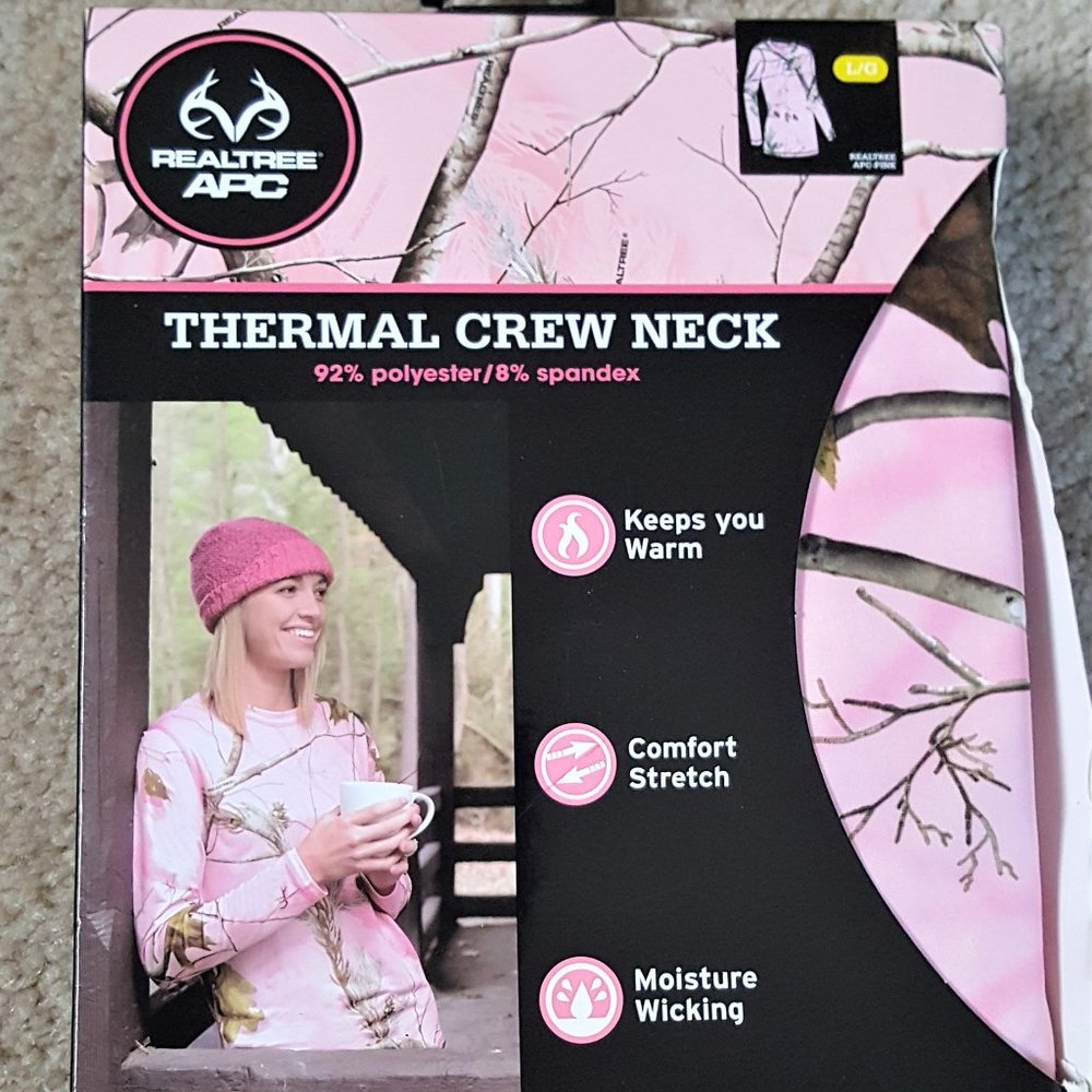 NEW REALTREE APC THERMAL CREW NECK TOP